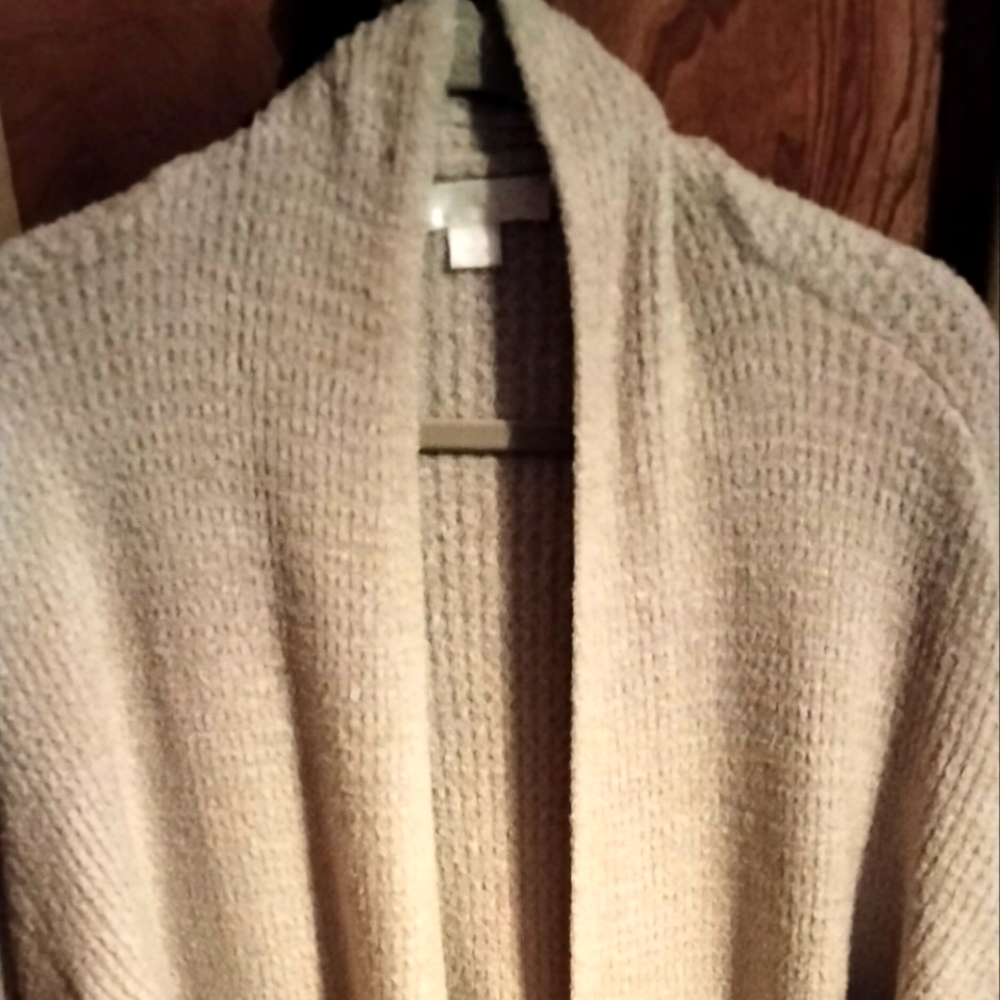 So Soft, Barefoot Dreams Oversized Sweater, Cream Colored, Large